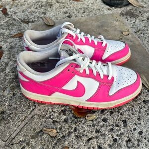 Girl’s Pink & White Nike Dunk Sneakers 5Y